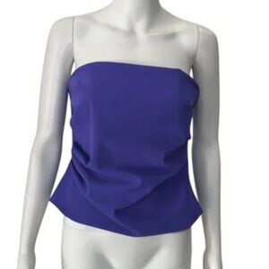 NWT  - Striking  Maria Pinto Violet Purple Strapless Ross Top - M